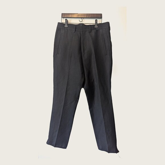 MARITHÉ FRANCOIS GIRBAUD - Ramie blend black trousers - Sz 31 - Picture 1 of 6